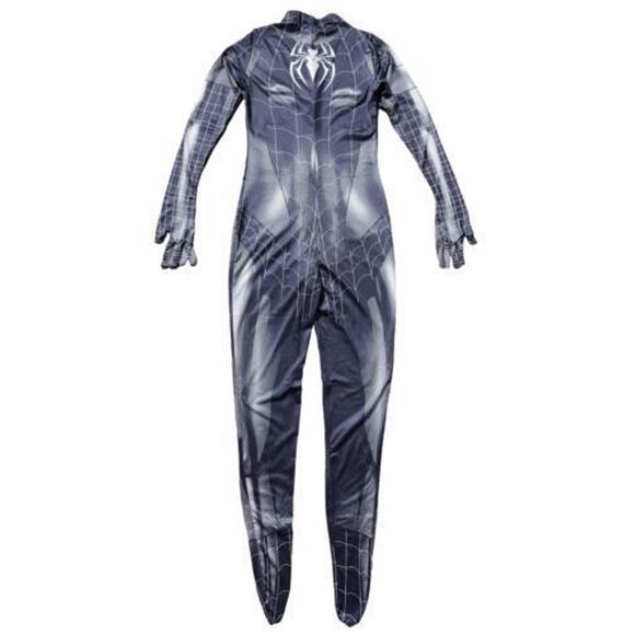 NEW Small Gray Spiderwoman Spiderman Girl Catsuit Crotchless Jumpsuit Costume - Picture 5 of 6